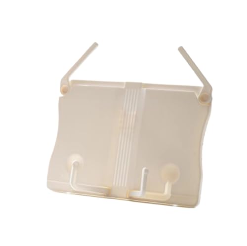 Bookrest Kochbuchhalter Rezept-Bücherregal, Verstellbar, Faltbar, Mit Seitenklammern, Geeignet For Das Küchenbüro Vintage Deko(Beige) von SHCHNA