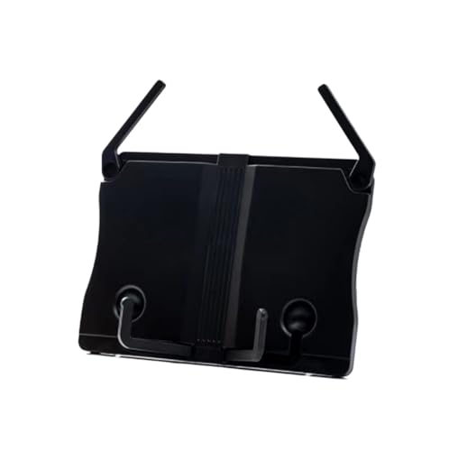Bookrest Kochbuchhalter Rezept-Bücherregal, Verstellbar, Faltbar, Mit Seitenklammern, Geeignet For Das Küchenbüro Vintage Deko(Black) von SHCHNA