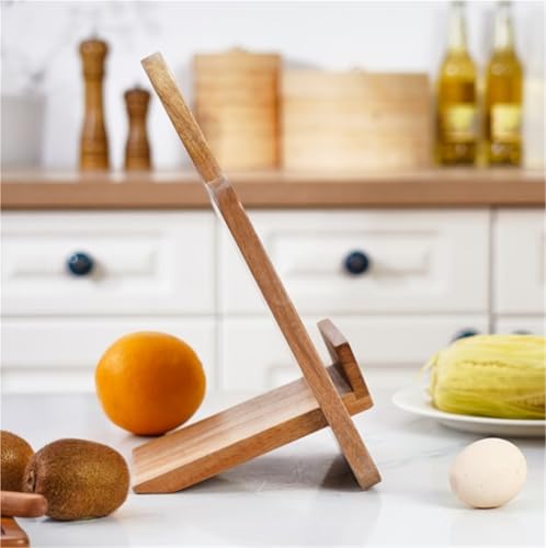 Bookrest Kochbuchhalter Rezeptbücherregal Aus Holz For Die Küche, Geeignet For Tablet Und Rezeptbuch Vintage Deko von SHCHNA