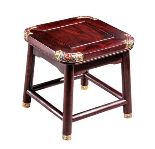 SHCHNA Moderner Fusshocker Ottomane Palisander Fußhocker Chinesische Retro Fußstütze for Wohnzimmer Schlafzimmer Sitzhocker von SHCHNA