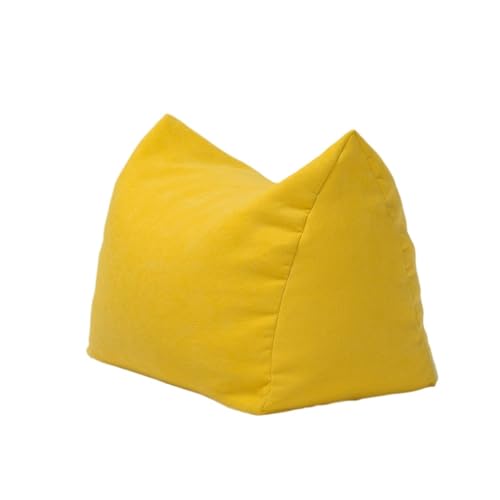 SHCHNA Moderner Fusshocker Ottomane Tragbarer Fußhocker In Katzenohrform, Gefüllt Mit EPP-Partikeln Sitzhocker(Yellow) von SHCHNA