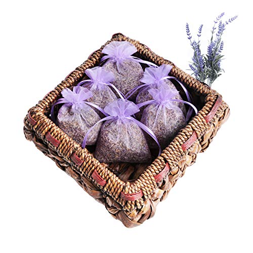 6er Set Lavendelbeutel Organza natürlicher Lavendel,Provence, schonend getrocknet, Umweltfreundlich, Made in Germany, 6X 14g Inhalt von SHD Handels GmbH