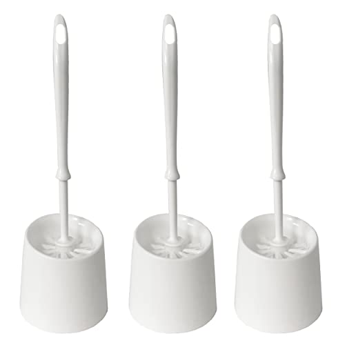 SHD –praktisches Toilettenbürstenset mit langem Griff und Halterung für eine gründliche WC-Reinigung –3er Set Klobürsten in Weiß mit pflegeleichtem Kunststoffkörper und robusten Borsten SHD –praktisches Toilettenbürstenset mit langem Griff und Halterung für eine gründliche WC-Reinigung –3er Set Klobürsten in Weiß mit pflegeleichtem Kunststoffkörper und robusten Borsten von SHD Handels GmbH