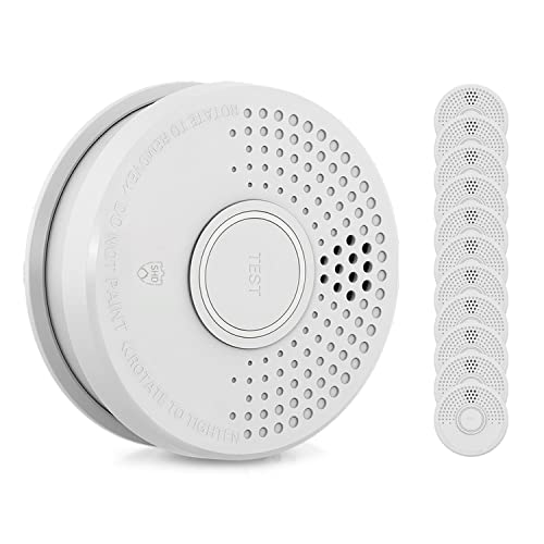 SHD Rauchmelder Set wechselbare Batterien (12x) - DIN EN14604 Geprüft & BSI-Zertifiziert, Brandmelder mit Stummschaltung & Selbsttest Funktion, Rauchmelder Magnethalter geeignet, Feuermelder von SHD