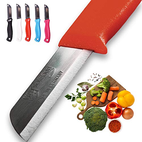 Solingen 5x Allzweckmesser Made in Germany – Tafelmesser Set mit extra scharfen langlebigen Obst- und Gemüsemessern aus rostfreiem Edelstahl von SHD Handels GmbH