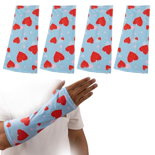 4er-Pack Arm Cast Cover Elastische Kurzgipsabdeckungen Protektor Arm Sling Sleeve Cast Dekorationen für Arm Bad Dusche Cast Wound Cover Waschbarer Bezug (Herz) von SHDGFB