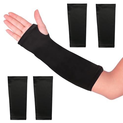 4er-Pack Arm Cast Cover Elastische Kurzgipsabdeckungen Protektor Arm Sling Sleeve Cast Dekorationen für Arm Bad Dusche Cast Wound Cover Waschbarer Bezug (Schwarz) von SHDGFB