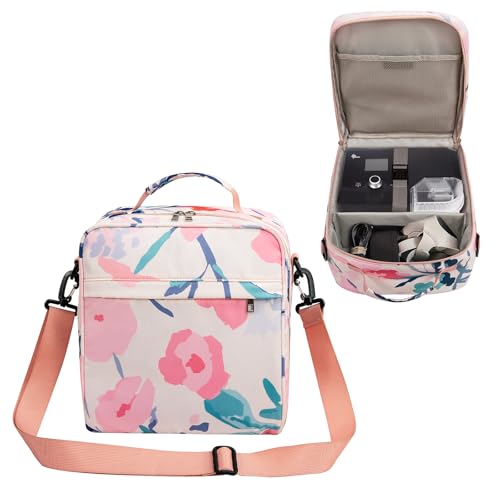 CPAP-Reisetasche, Reisetragetasche kompatibel mit Airsense 10, Airsense 11, ResMed Air Mini, Dreamstation und Zubehör Aufbewahrungsetui (nur Tasche) (Mehrfarbig) von SHDGFB