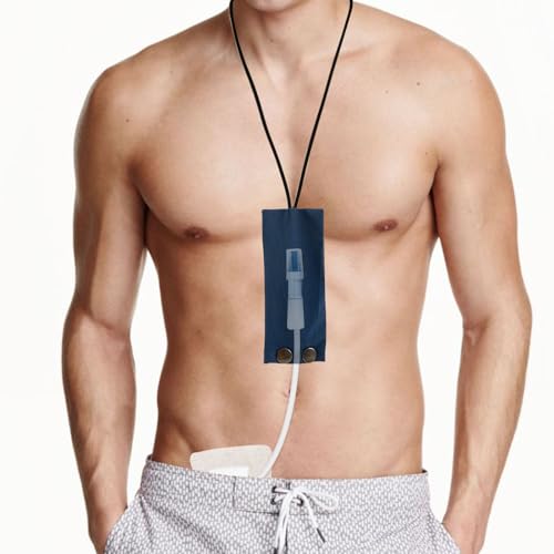 Peritonealdialyse-Katheterhalter für Baxter 5C4482 5C4483, PD-Katheter-Lanyard PD Secure Shower Support PD Transfer Set Katheterhalter Zubehör für Männer und Frauen (1, Dunkelblau) von SHDGFB