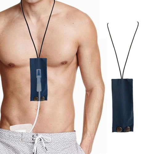 Peritonealdialyse-Katheterhalter für Baxter 5C4482 5C4483, PD-Katheter-Lanyard PD Secure Shower Support PD Transfer Set Katheterhalter Zubehör für Männer und Frauen (2, Dunkelblau) von SHDGFB