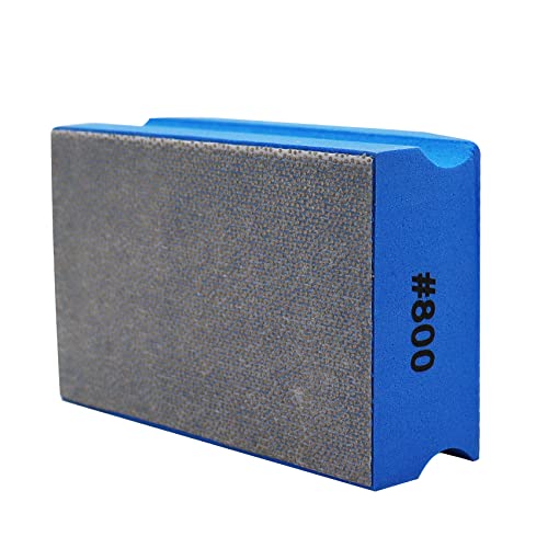 SHDIATOOL Diamant-Handpolierpads Schleifblöcke Handpad Perfek Zum Schleifen, Polieren und Scharfen Kanten für Granit, Marmor, Keramik, Beton, Glas,800 Körnung von SHDIATOOL