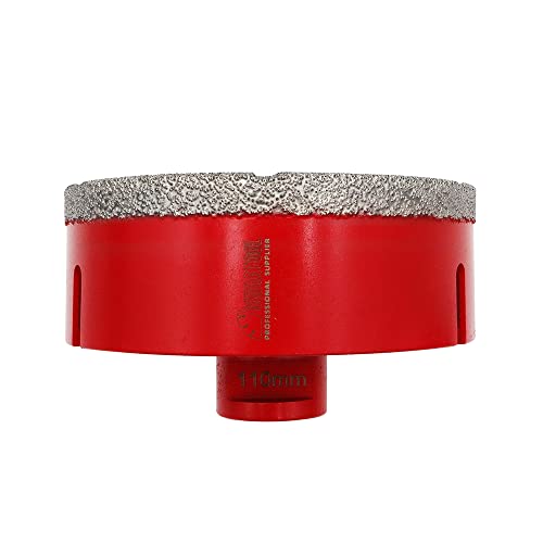 SHDIATOOL Diamant-Kernbohrer,Lochsäge Durchmesser 110mm 4.3" M14 Gewinde Vakuum gelötet für Beton Granit Marmor Porzellan Fliesen Mauerwerk Ziegel SHDIATOOL Diamant-Kernbohrer,Lochsäge Durchmesser 110mm 4.3" M14 Gewinde Vakuum gelötet für Beton Granit Marmor Porzellan Fliesen Mauerwerk Ziegel von SHDIATOOL