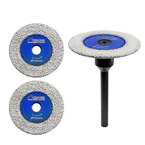 SHDIATOOL Diamant Mini Sägeblätter Trennscheibe für Marmor, Granit, Stein, Beton, Mauerwerk 3pcs 50mm von SHDIATOOL