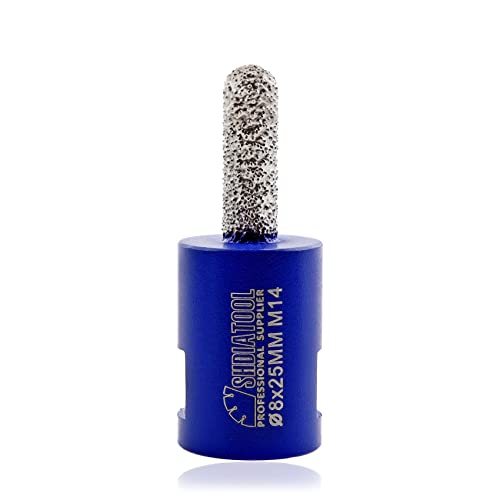 SHDIATOOL Diamant-Mörtelbohrer, 8mm x 25mm M14 Gewinde zum Entfernen von altem Mörtel, gesprengten, beschädigten Ziegeln oder Natursteinen SHDIATOOL Diamant-Mörtelbohrer, 8mm x 25mm M14 Gewinde zum Entfernen von altem Mörtel, gesprengten, beschädigten Ziegeln oder Natursteinen von SHDIATOOL