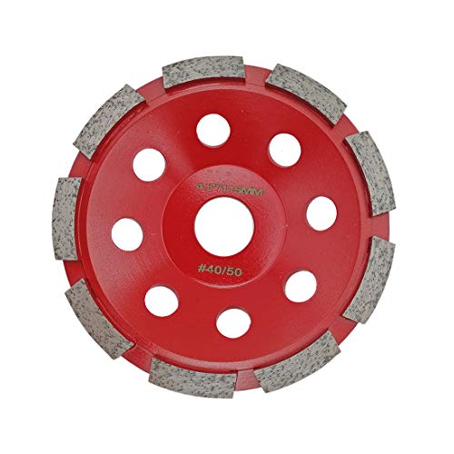 SHDIATOOL Diamant Schleiftopf 115mm Geschweißt Einreihig Diamanttopfschleifer Schleifscheibe für Beton Mauerwerk Granit Marmor Naturstein von SHDIATOOL