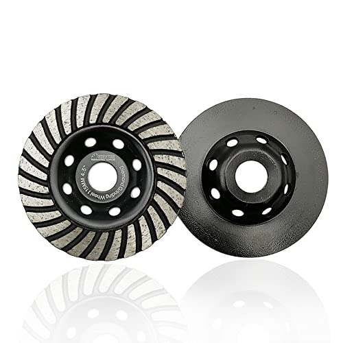 SHDIATOOL Diamant Schleiftopf 2 Stücke 115mm Turbo Diamanttopfschleifer Schleifscheibe für Beton Mauerwerk Granit Marmor Naturstein SHDIATOOL Diamant Schleiftopf 2 Stücke 115mm Turbo Diamanttopfschleifer Schleifscheibe für Beton Mauerwerk Granit Marmor Naturstein von SHDIATOOL