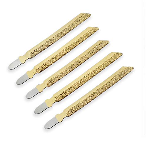 SHDIATOOL Diamant-Stichsägeblätter für Granit Marmor Fliesen Ziegel Kunststoff 5pcs 4 Zoll / 100mm Hohe Professionelle Qualität Vakuum Gelötete Trennscheibe von SHDIATOOL