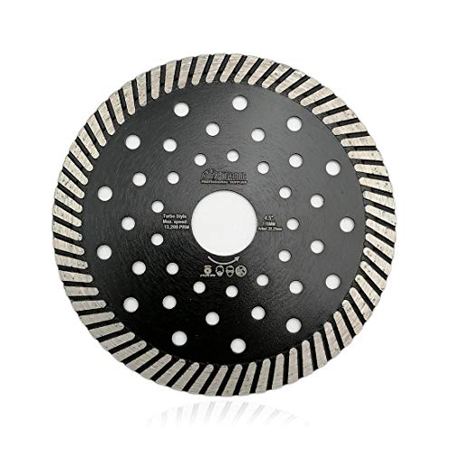 SHDIATOOL Dry Diamond Turboklinge Durchmesser 4,5 Zoll Heißgepresstes Schmal Multi Löcher Trennscheibe für Granit Marmor Beton (115mm) von SHDIATOOL