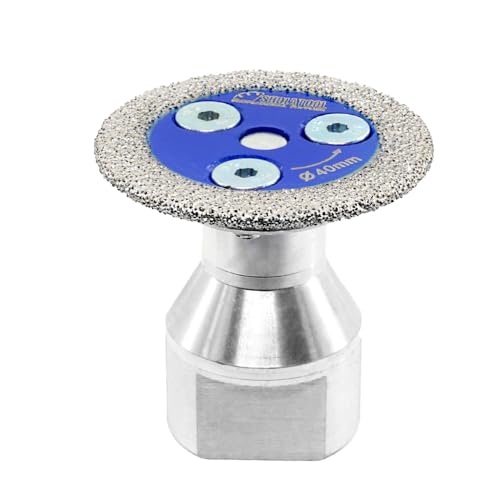 SHDIATOOL Mini Diamant Sägeblätter 40mm Trennscheibe M14 Gewinde für Marmor, Granit, Stein, Beton, Mauerwerk am Bohrer von SHDIATOOL
