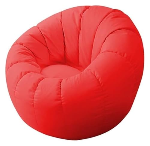 SHEDIE Sitzsack, Lazy Sofa, Einzel-Sitzsack for kleine Wohnungen, Liege- und Schlafsessel for Schlafzimmer, Balkon, Freizeit-Lazy Chair(Red,85 * 85 * 65cm) von SHEDIE