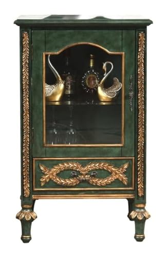 SHEDIE Stilvolles Esszimmer-Sideboard, Landhausmöbel, Massivholz, Weinschrank, Wohnzimmer-Seitenschrank, Retro-Alter Lagerschrank, Küchen-ESS-Seitenschrank von SHEDIE