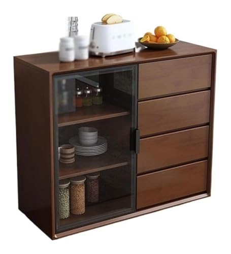 SHEDIE Stilvolles Esszimmer-Sideboard, Sideboard, modernes, Schlichtes aus Massivholz, Wohnzimmer-Wand-Teeschrank, Heimküche, Lagerschrank(B) von SHEDIE