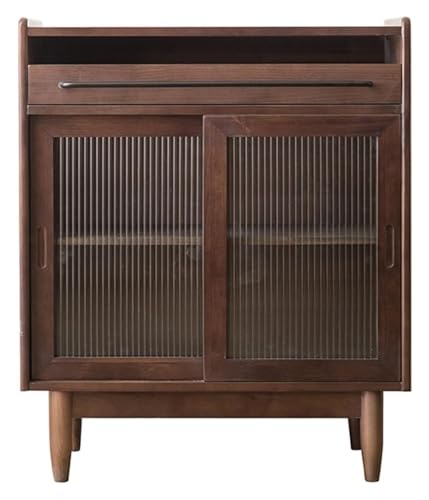 SHEDIE Stilvolles Esszimmer-Sideboard, moderner, einfacher Lagerschrank, reines Massivholz, Wohnzimmer-Sideboard von SHEDIE