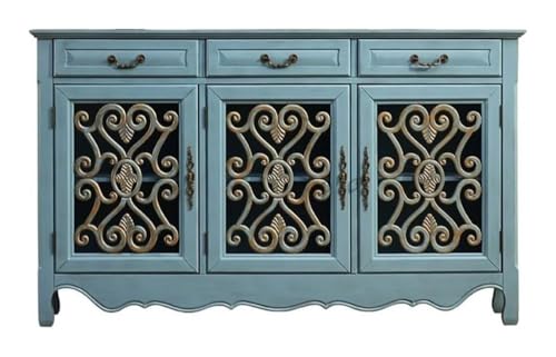 SHEDIE Stilvolles Esszimmer Sideboard Buffetschrank Retro Landhausmöbel Massivholz Eingangsschrank SHEDIE Stilvolles Esszimmer Sideboard Buffetschrank Retro Landhausmöbel Massivholz Eingangsschrank von SHEDIE