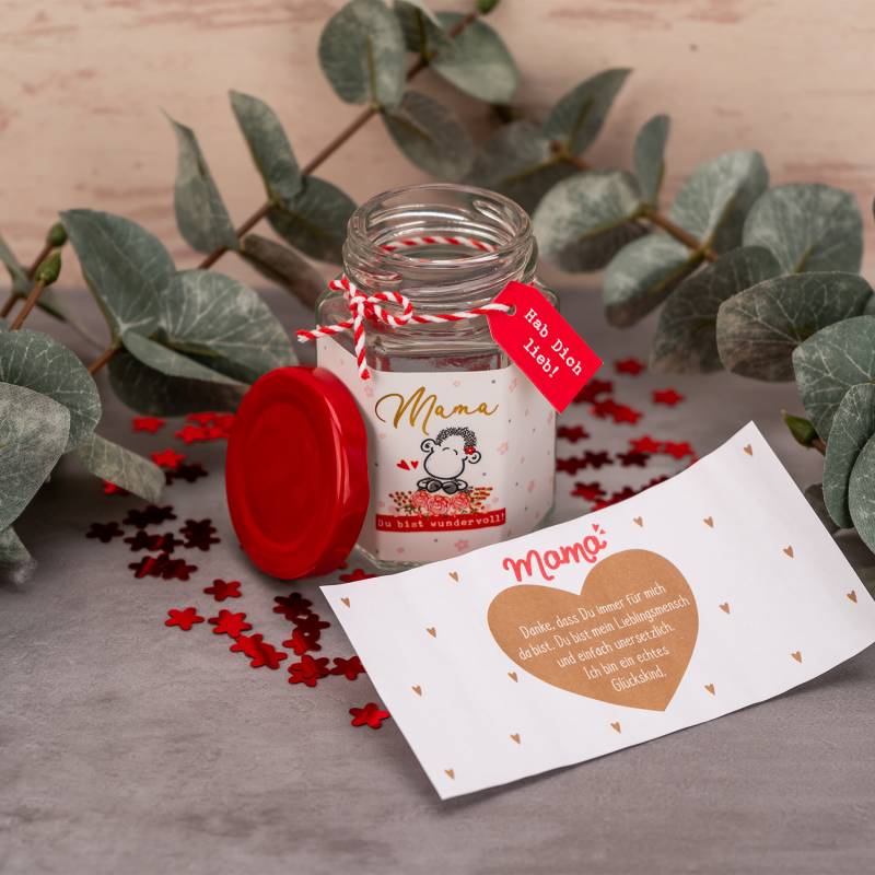 Botschaft im Glas »Mama - Du bist wundervoll!« Botschaft im Glas »Mama - Du bist wundervoll!« von SHEEPWORLD