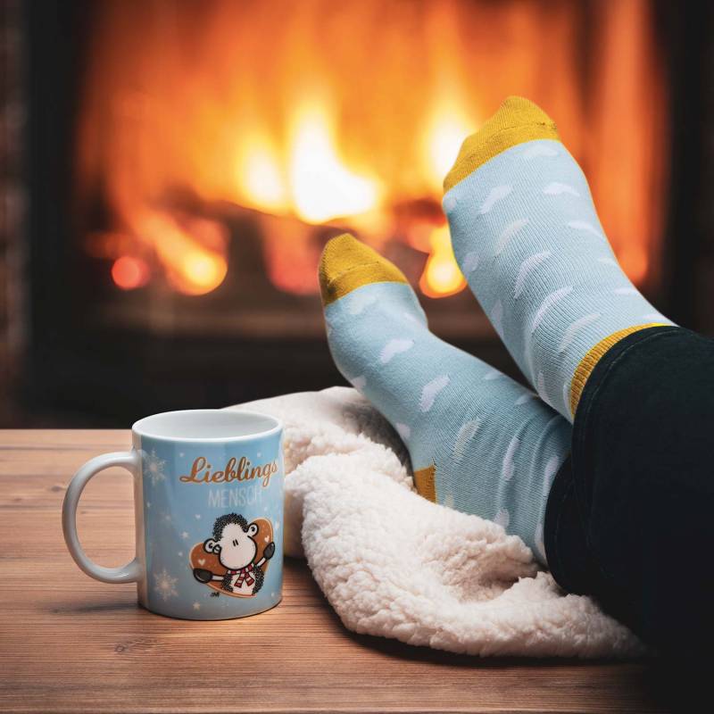 Tassen-Socken-Set »Lieblingsmensch« von SHEEPWORLD