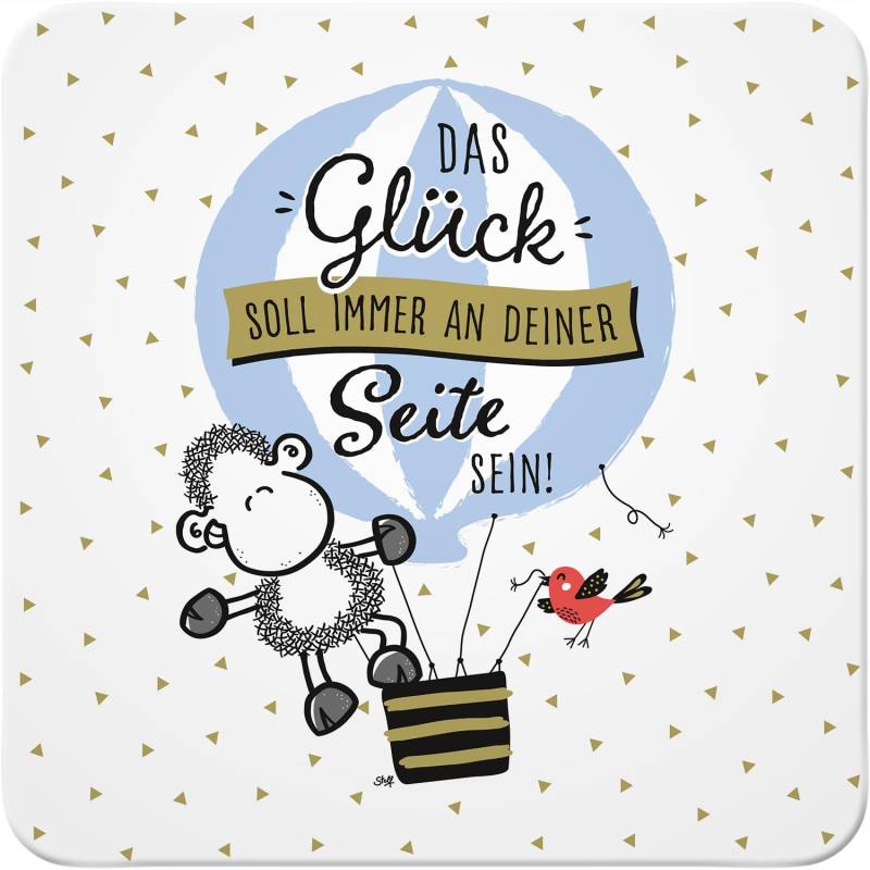 Untersetzer »Das Glück soll immer an Deiner Seite sein!« von SHEEPWORLD