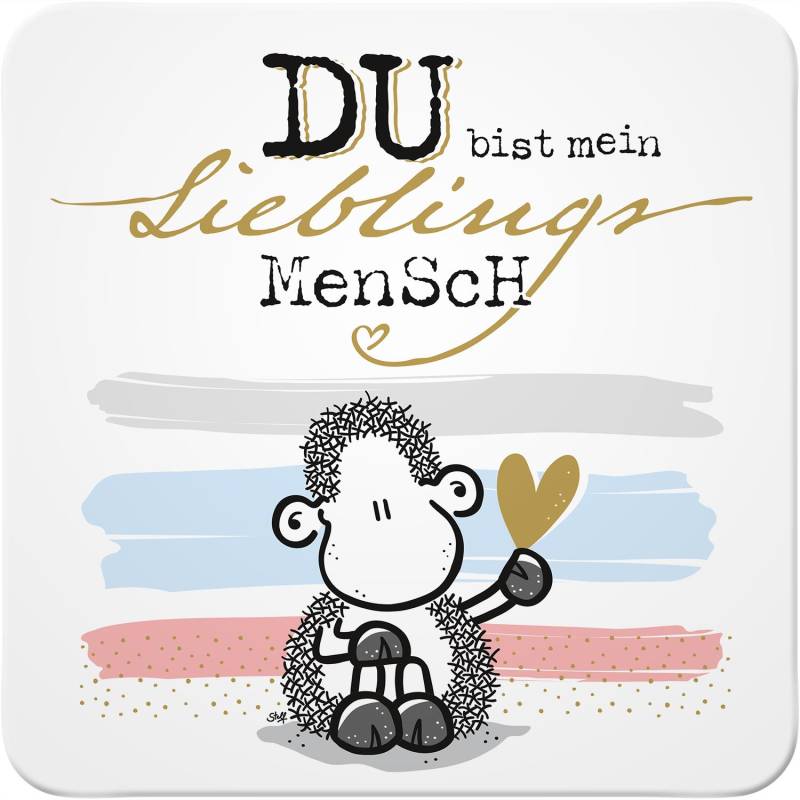 Untersetzer Motiv »Du bist mein Lieblingsmensch« von SHEEPWORLD