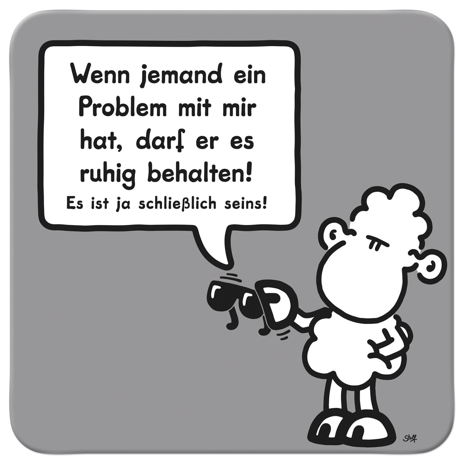 Untersetzer »PROBLEM« von SHEEPWORLD