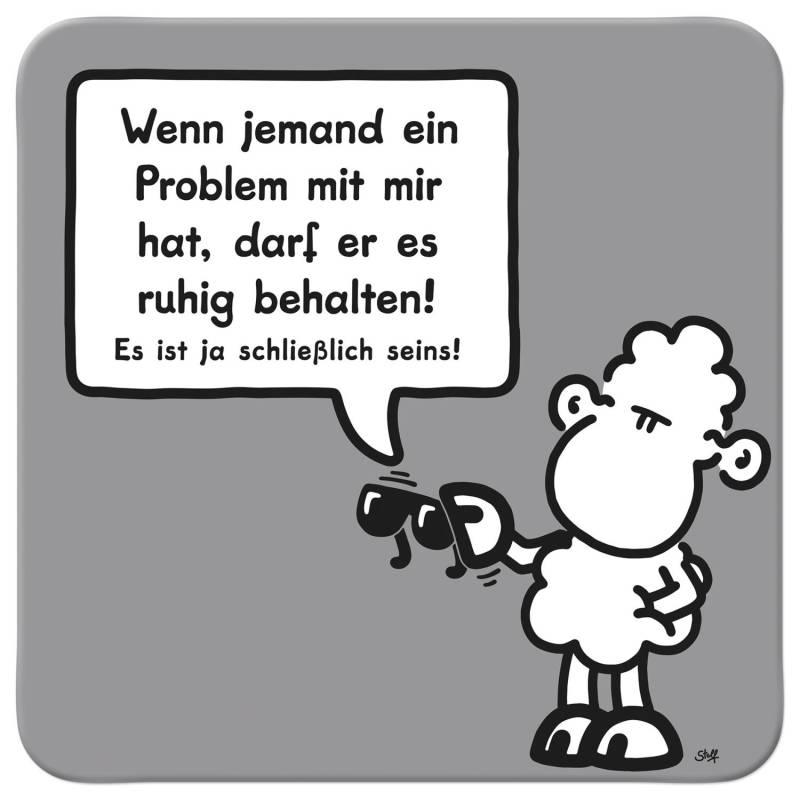 Untersetzer »PROBLEM« von SHEEPWORLD