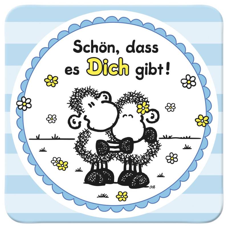 Untersetzer »Schön, dass es Dich gibt!« von SHEEPWORLD