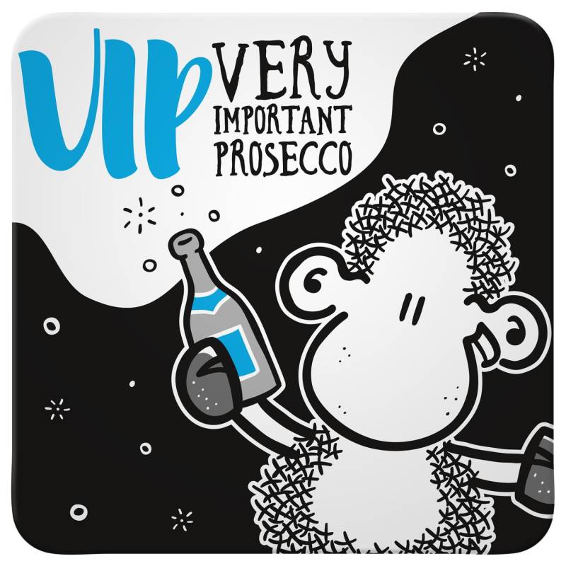 Untersetzer »Very important Prosecco« von SHEEPWORLD