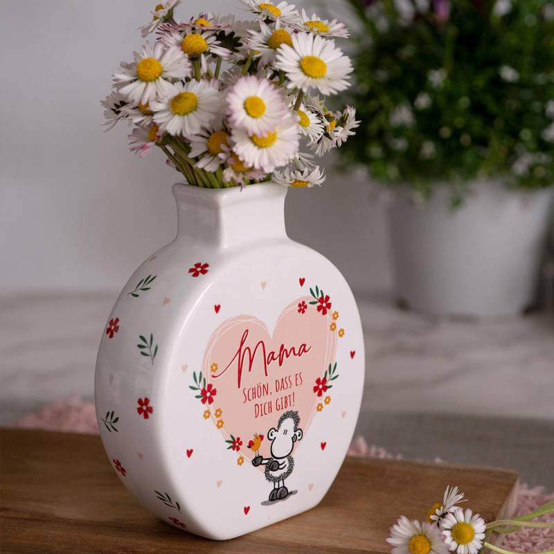 Vase »Schön, dass es Dich gibt« von SHEEPWORLD