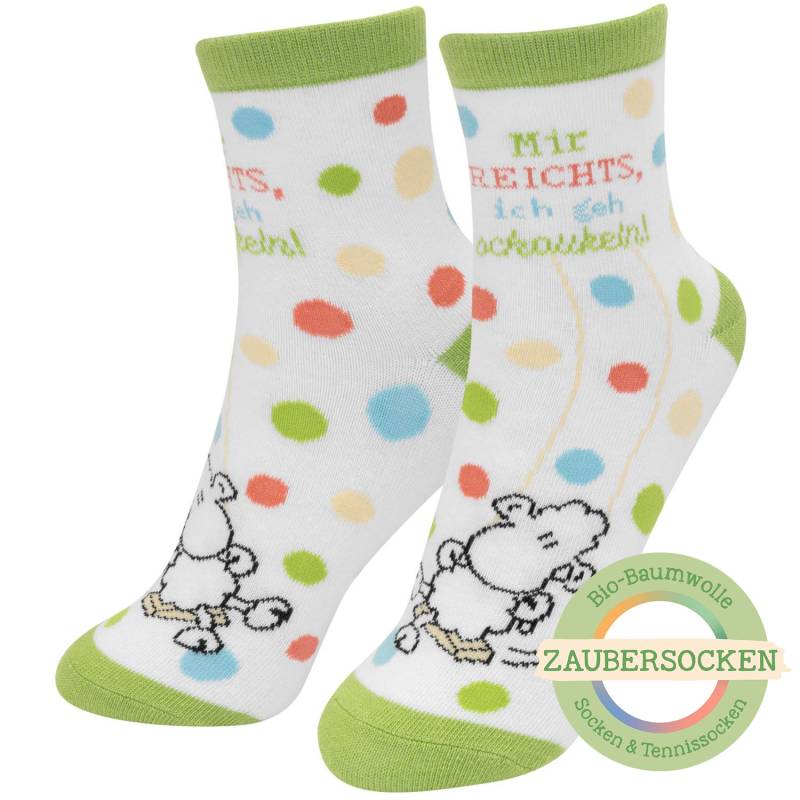 Zaubersocken Bio-Baumwolle »Mir reichts, ich geh schaukeln« von SHEEPWORLD