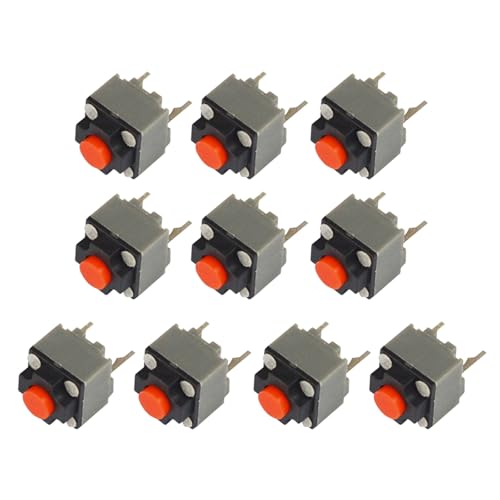 SHEGOTO Kailhs Silents Button 6 x 6 x 7,3 Schalter, kabellose Maustaste, Mikroschalter, 6 x 6 x 7,3 mm, 10 Stück von SHEGOTO