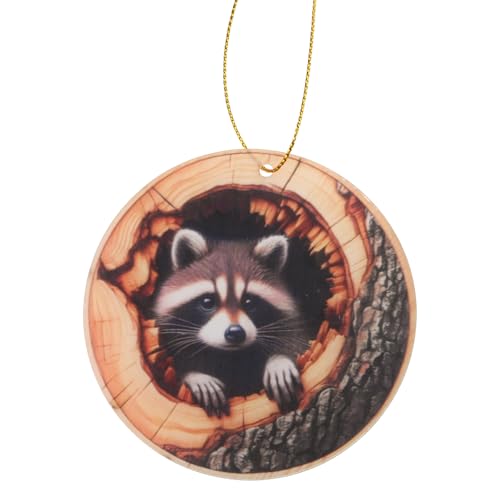SHEGOTO Mehrzweck-Weihnachtsbaumschmuck, Eulen-Design, robustes 2D-Acryl, hängende Dekoration für Feiertage und Sammler von SHEGOTO