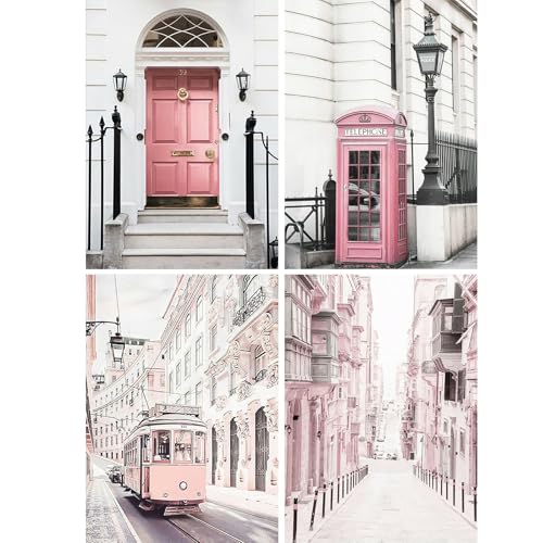 SHEGZHUC 4 Pack Diamond Painting Landschaft Stadt 30x40cm Diamant Painting Bilder Telefonzelle Bus Gasse Tür Rosa Mosaik Diamant Malerei Kunst Stickerei Kreuzstich Bilder Geschenk Wanddekoration SHEGZHUC 4 Pack Diamond Painting Landschaft Stadt 30x40cm Diamant Painting Bilder Telefonzelle Bus Gasse Tür Rosa Mosaik Diamant Malerei Kunst Stickerei Kreuzstich Bilder Geschenk Wanddekoration von SHEGZHUC