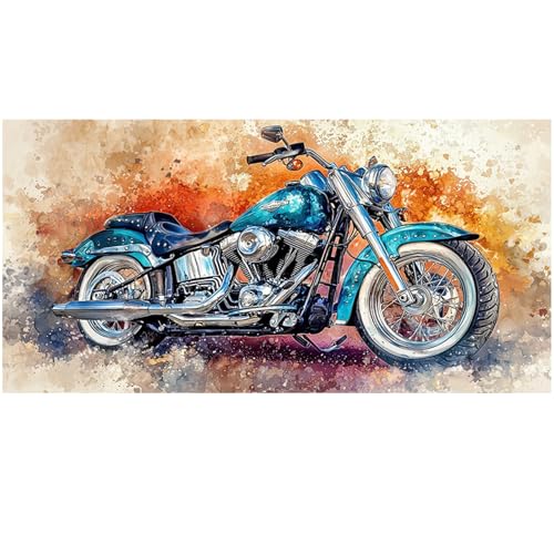 SHEGZHUC 85x45cm Diamond Painting Motorrad Diamond Painting Motorcycle Malen nach Zahlen Motorrad Blau Mosaik Diamant Malerei Kunst Stickerei Kreuzstich Bilder Geschenk Wanddekoration SHEGZHUC 85x45cm Diamond Painting Motorrad Diamond Painting Motorcycle Malen nach Zahlen Motorrad Blau Mosaik Diamant Malerei Kunst Stickerei Kreuzstich Bilder Geschenk Wanddekoration von SHEGZHUC