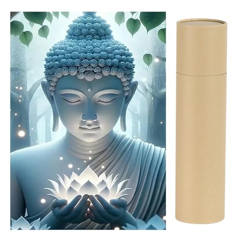 SHEGZHUC Diamond Painting Buddha Zen mit Kraftpapier Versandrohr Rund 30x40cm, Diamond Painting Lotus Blätter Grün Religion, Mosaik Diamant Malerei Kunst Stickerei Kreuzstich Bilder Geschenk Wanddeko SHEGZHUC Diamond Painting Buddha Zen mit Kraftpapier Versandrohr Rund 30x40cm, Diamond Painting Lotus Blätter Grün Religion, Mosaik Diamant Malerei Kunst Stickerei Kreuzstich Bilder Geschenk Wanddeko von SHEGZHUC