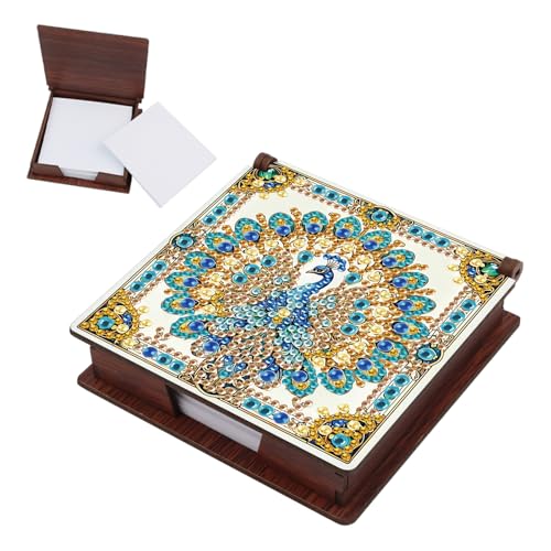 SHEGZHUC Diamond Painting Notizzettel Zettelbox Nachfüllpack Halter Bambus Notizblock mit 160 Blättern Diamant Malerei Zettelkasten Notizzettelbox Holz Mosaik Bilder Geschenk || Pfau Tiere Blau Grün SHEGZHUC Diamond Painting Notizzettel Zettelbox Nachfüllpack Halter Bambus Notizblock mit 160 Blättern Diamant Malerei Zettelkasten Notizzettelbox Holz Mosaik Bilder Geschenk || Pfau Tiere Blau Grün von SHEGZHUC