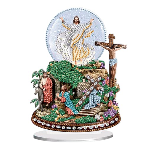 SHEGZHUC Diamond Painting Ornamente Jesus Christus Diamant Painting Ornamente Diamant Malerei Kunst Stickerei Kreuzstich Diamond Painting Tisch Deko Geschenk || Diamond Painting Kreuz Jesus von SHEGZHUC