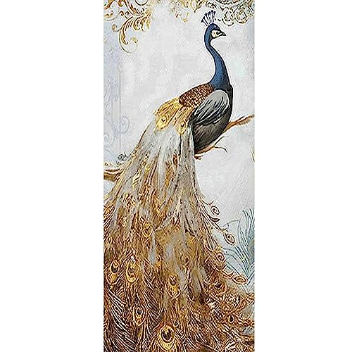 SHEGZHUC Diamond Painting Pfau Groß 50x110 cm Diamant Painting Bilder Pfau Diamant Painting Bilder Erwachsene Pfau Perlenbilder Erwachsene Pfau Stickbilder Vorgedruckt Kreuzstich Tiere Erwachsene von SHEGZHUC