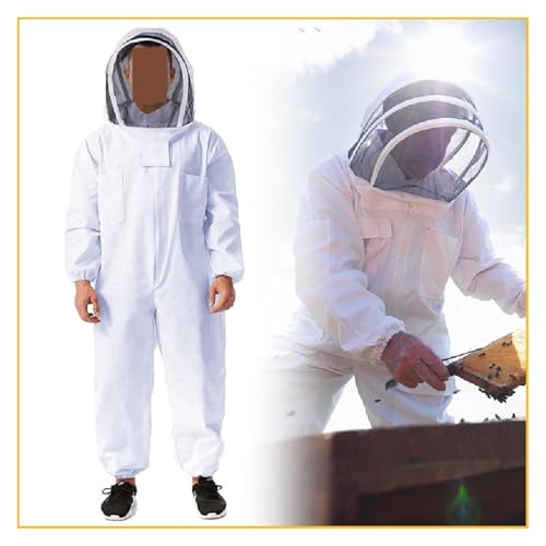 Bienenanzug Ganzkörper-Imkerkleidung Professionelle Imkerkleidung Schutzanzug for die Imkerei(General,XXL) von SHEHUALI