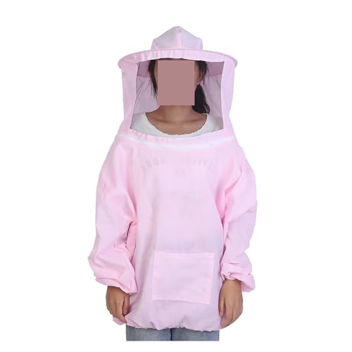 Bienenanzug Schutzausrüstung for die Bienenzucht Professionelle Imkerjacke Imkerausrüstung Imkeranzug(PINK) von SHEHUALI