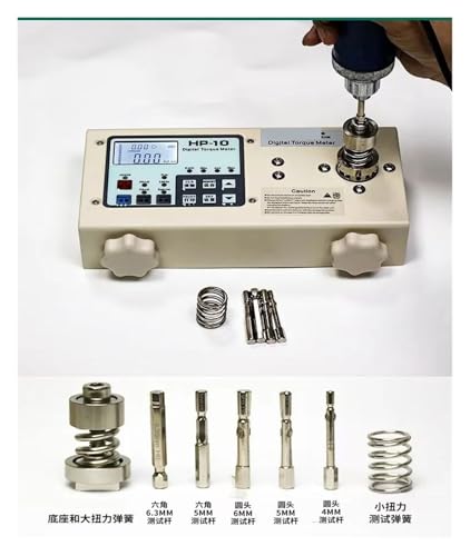 Drehmomentprüfgerät, 20/50/ 100/200/ 250/500 NM Digitaler Drehmomentmesser Motorunterstützung Kgf.Cm/Lbf Leistungsdrehmomenttester(100) von SHEHUALI