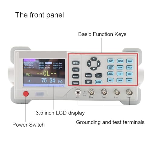 LCR-Brücke, Desktop Electric Bridge ET4401/2/10 Widerstand Impedanz Kapazität Induktivität Messen Instrument Digitales LCR-Meter(ET4410) von SHEHUALI